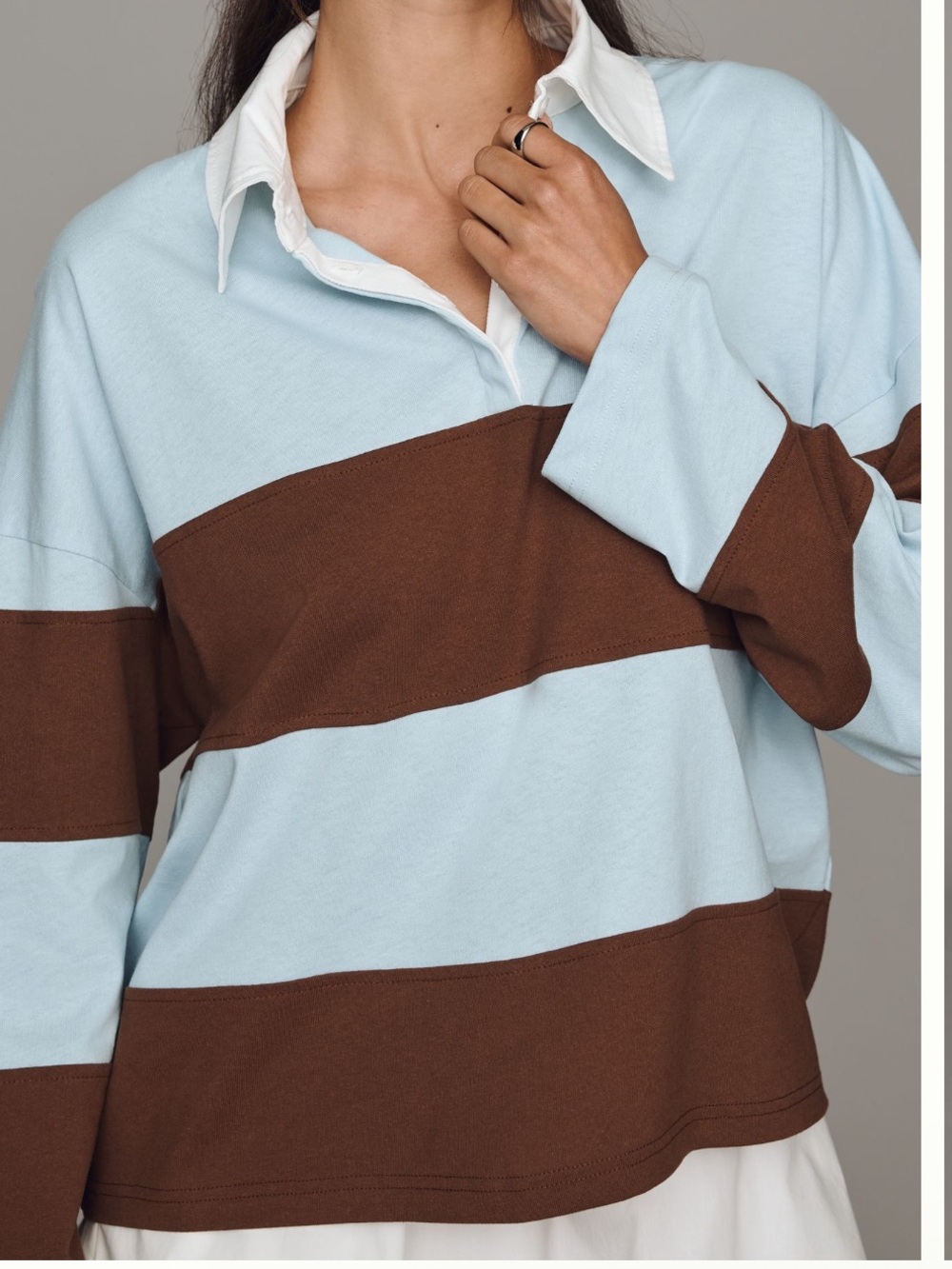 By Anthropologie Striped Rugby Top